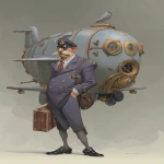 **an airshipcaptain named Mr. Dendrokinetic --ar 5:7 --v 7.0 --raw** - Image #4 <@1071135204846096475>