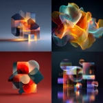 **abstract 3d shapes Glowing --v 7.0** - <@698304093076193312> (fast)