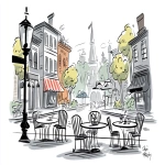 **panopticon ; in style of mechanical pencil sketch with cross hatching lines withough contour lines, pecil stokes --no contour lines, anime, manga, colors --ar 16:9 --raw --sref 3717171728 --v 7.0** - Image #1 <@1135636698060038216>