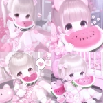 **A cute little girl with , yellow hair, wearing a cute little dress, eating watermelon, big eyes, soft cute, --niji 6 --stylize 800 --p hqdqv7o --ar 1:1 --sw 100 --sref <https://s.mj.run/1golSVwa0Ik> --raw** - <@1308128876874170420> (relaxed, stealth)
-# Create, explore, and organize on [midjourney.com](<https://midjourney.com/imagine?from_discord=1>)