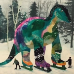 **Ice skating diplodocus --ar 4:5 --niji 6 --p 1ko4kyo --raw --sref 1999999999 1999999991 416557976 2252558232 698008135 1078492728 2187294478 217414415 416417418 7337 80085 696969 47 73 97 100 --sv 4** - Image #4 <@948741381743083580>