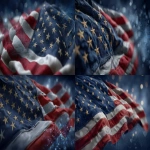 **minimalist professional hero banner background for government IT security website, subtle gently waving American flag in muted red white navy blue tones blended seamlessly into soft gradient dark blue sky with faint bokeh lights for patriotic atmosphere, overlay abstract digital network elements like glowing circuit lines subtle shield icons and data streams in translucent navy symbolizing cybersecurity and national protection, clean abstract high contrast for text overlays no people or literal objects, wide landscape format --ar 16:9 --v 7.0 --sref <https://s.mj.run/-ARlOWar58I> <https://s.mj.run/UMBQMA5Dw_E> <https://s.mj.run/SQzf9izuWwA> <https://s.mj.run/ArZCwlvpIDU> --s 250** - <@1102631290769002566> (fast, stealth)
-# Create, explore, and organize on [midjourney.com](<https://midjourney.com/imagine?from_discord=1>)