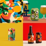 **Packaging design for "Utopian Toast", a collaboration beer between Utopian Brewing and Toast Ale. The beer is known for its rich flavour. Abstract illustration using a limited colour palette --ar 5:6 --raw --p lezvs4y --s 50 --w 9 --v 7.0** - <@1209615304372658177> (relaxed)