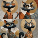 **mid-century modern cat Tweaker on coffee --exp 50 --s 250 --v 7.0** - Remix (Strong) by <@974789918188535848> (turbo, stealth)