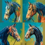 **<https://s.mj.run/0ZfvxI8FfSg> The painting is a detailed oil painting of a horse's head and chest, the background is a combination of solid blue-green and yellow-green, and the horse's bridle is very clearly depicted, --ar 1:1** - <@1123092135621697629> (fast)
-# Create, explore, and organize on [midjourney.com](<https://midjourney.com/imagine?from_discord=1>)