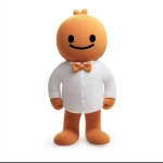 **<https://s.mj.run/b1bNLp4mufM> a mascot wearing clean white shirt with collar and white buttons, no bowtie, long sleeves --iw 2** - Image #4 <@1082599722226810921>