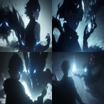 **Anime movie PV, a man fighting off monsters, double exposure, cosmography --ar 16:9 --sref 1960353080 --profile eq9ed63 --niji 6 --raw** - <@347448894403379200> (fast, stealth)