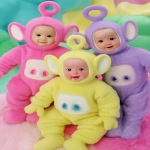 **Teletubbies. --p uktsbu8 --v 7.0 --s 50 --ar 2:3** - Upscaled by <@1052958752749387917> (relaxed)