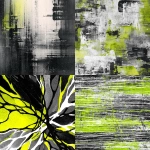 **pain abstract with oil color only black and white with all different width of lime and differ type of line narrow to thick** - <@1133089372963602452> (fast)