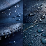 **macro shot of rainwater slowly and gracefully dripping along a luxurious navy blue leather surface** - <@1137240197814288404> (relaxed)