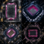 **Real night photo, Perpendicular view from above, football stadium in black and pink colors, "TopMatch" written on it, maximum detail** - <@1154524536960725013> (fast)
-# Create, explore, and organize on [midjourney.com](<https://midjourney.com/imagine?from_discord=1>)