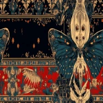 **microspore gothic cathedrals motif with moth --tile --ar 16:9 --p xgokr6y --v 6.1** - Image #3 <@1268648309472493618>