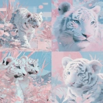 **🐅🧡🐆 --sref 6035664444 --sw 1000 --exp 100 --stylize 1000 --ar 4:5 --q 4** - <@948741381743083580> (relaxed)