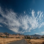 **Crazy conspiracy theorist points at perfectly natural cirrocumulus clouds freaking out that they are geo-engineered by a secret cabal of Lizard people --ar 16:9 --v 7.0** - Image #4 <@1091534710280310835>