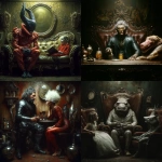 **A character scene in the style of cinemahogany --v 7.0 --p 4rywlx3** - <@1018138887199129620> (relaxed)