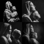 **mother Mary holding young Jesus both looking up black and white photography --v 7.0** - <@819073620625981460> (fast)
-# Create, explore, and organize on [midjourney.com](<https://midjourney.com/imagine?from_discord=1>)