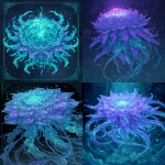 **A vibrant anthropomorphic scyphozoa, pale blue translucent skin, graphic novel cover, line art style, tentacle aesthetics, jelly nucleus, dark background, Kawacy, Tetsuya Nomura, Peter Mohrbacher --p ycy5bx6 --ar 2:3 --v 7.0** - <@348134085279088651> (fast)
-# Create, explore, and organize on [midjourney.com](<https://midjourney.com/imagine?from_discord=1>)