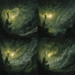 **a lost king in a geomagnetic storm in alfred kubin style --ar 16:11 --v 7.0 --raw** - Variations (Subtle) by <@1071135204846096475> (relaxed)