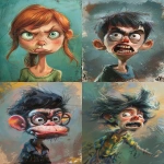 **children's book illustration, caricature, exaggerated expression, soft pastels, colors, brush strokes, high resolution, ultra-high definition, high detail level, high quality, 32k --no closed eyes --v 6.0 --ar 35:53** - <@1202719359680774145> (fast)
-# Create, explore, and organize on [midjourney.com](<https://midjourney.com/imagine?from_discord=1>)