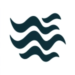 **simple, flat vector logo silhouette of river currents, simple and minimalistic --ar 2:1 --v 7.0** - Image #4 <@696956474584334417>