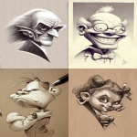 **character design, in style of children's book illustration with caricature with black and white ballpoint pens with grey marker shadow areas, sepia or grey paper; high resolution, ultra-high definition, high detail, high quality --ar 35:53 --p cmzs2dz --raw** - <@1202719359680774145> (fast)
-# Create, explore, and organize on [midjourney.com](<https://midjourney.com/imagine?from_discord=1>)