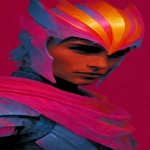 **graphic novel cover art. Esoteric Neon superhero. --c 45 --ar 1:2 --v 7.0 --s 750 --p 2ih31xe --raw** - Image #4 <@344228814332887040>