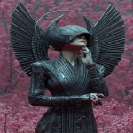 **the horned black winged lavender kimono queen spinning around the stars of light, she might be the one i take tonight --ar 2:3 --sref 2538114577 1717166573 531168650 24 6 --p ajjw9qi --sv 4 --s 666 --v 7.0** - Image #2 <@788265797444173834>