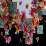 **<https://s.mj.run/PGwzSvXUzig> square-shaped patterns, some of which are mixed with small and large flowers, some with dark colors, some with light colors, some with empty light areas, abstract designs, --ar 128:85** - Image #2 <@1123092135621697629>