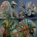 **ammonite amanita I'm a knight, I'm a knitter. --ar 3:2 --v 7.0 --stylize 150 --p cpwzgv3 jslpp5x qgxnj3w 6as21hr size94i** - Variations (Strong) by <@1071135204846096475> (fast)