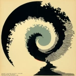 **Minimalist fluvioglacial vortex, monochrome, back and white line drawing, single line --p adreq7i okeqhri** - Image #2 <@1015631618645438535>