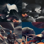 **2025-06-24 black and white shot of art nouveau parasol of a hirsute French King surrounded by parasol flowers in Vietnamese Palace under dramatic sunlight and shadows --ar 4:5 --sref 3070461115 --profile it8ont7 --stylize 333** - <@1121310536559243315> (relaxed)