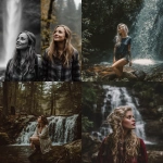 **candid shots of a woman in front og a water fall in the forest --v 7.0** - <@1064696218443317378> (fast, stealth)