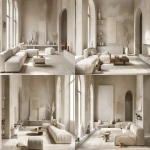 **elegant modern living room in PANTONE 11-4201 (Cloud Dancer), soft off-white tones, minimal furniture, natural light, calm and sophisticated atmosphere, refined textures, high-detail interior photography --ar 16:9 --v 6.0** - Variations (Strong) by <@1124732812239589386> (fast)