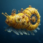 **a yellow navy ammonite amanita submarine down the sea --v 7.0 --raw** - Image #3 <@1071135204846096475>