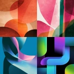 **contemporary graphic poster design, abstract shapes and cinematic light beam, clean composition, bold color blocks, minimal and artistic, modern indie film festival aesthetic, smooth textures, balanced negative space, elegant color harmony, no text, vertical format --ar 4:5 --v 7.0 --chaos 5 --raw** - <@974048812777762846> (fast)