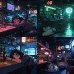 **a girl sleeping at a cyberpunk bar, anime --cref <https://s.mj.run/vPxieeslYQA> --cw 10 --v 6.1** - <@334398819246538773> (fast)
-# Create, explore, and organize on [midjourney.com](<https://midjourney.com/imagine?from_discord=1>)