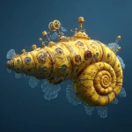 **a yellow navy ammonite amanita submarine down the sea --v 7.0 --raw** - Image #2 <@1071135204846096475>