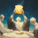**<https://s.mj.run/MuIDwraRyXc> the worship of the holy utopian toast in alfred kubin etching style --s 250 --v 7.0** - Image #2 <@1071135204846096475>