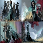 **🍂🦨🏹⚔️ 🌈✏️ --ar 7:4 --sref 80 --sv 4 --sw 100 --p zzmkt1u --s 250** - <@370960263245070346> (fast)