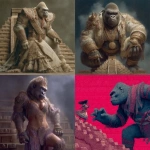 **king kong wearing a belly dancer suit and standing over the maya pyramid --q 2 --s 750** - <@1057031429193732176> (83%) (fast)