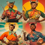 **techno 🦊🍂🦨🏹⚔️ 🌈✏️ --p o4l8lp8 djcuvnt --ar 3:4** - Variations (Strong) by <@736115211144265789> (fast)
-# Create, explore, and organize on [midjourney.com](<https://midjourney.com/imagine?from_discord=1>)