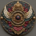 **3d emblem capturing the spirit and meaning of samsara, circular design, life, death, rebirth --s 1000 --c 25 --q 2 --v 7.0** - Image #3 <@618585148765634560>