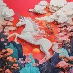 **ultraviolet unicorn ukiyo-e hypnagogic maximalism physicsbased paper collage --style raw --ar 4:5** - Image #4 <@948741381743083580>