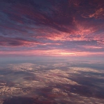 **The vast expanse of the earth. A beautiful sunrise. A Monet-like touch.** - Image #1 <@1337031420089995355>