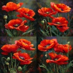 **<https://s.mj.run/HazaVi7ln8k> Generate a painting in the style of this painting. Painting scarlet poppies --v 7.0 --ar 2:3** - Variations (Strong) by <@1171132266240553092> (fast)