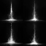 **wireframe of lighting bolt, photo pf lightning, black and white, cyberpunk lightning, solid black background,,** - Variations (Strong) by <@314786044598026240> (fast)