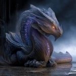 **<https://s.mj.run/ii0j8_u6Uxs> <https://s.mj.run/eu-GEHmARts> Luminous bitcrushed fractal tempest ecumenopol Dragon, glowing eyes, dark stormy night, full figure, full body, photo realistic, ar 89:128 --profile y3np6kq --v 7.0** - Image #3 <@1002947002323185734>