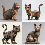 **josé clemente orozco style Tortie cat, full body** - <@409716268476923920> (fast)