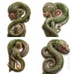 **<https://s.mj.run/dm5D3nSLPXE> surreal hip-hop album cover, a jewel-encrusted snake-woman hybrid figure, body made of emeralds, diamonds, and gold like fine jewelry, snakes coiling around her in elegant poses, intricate detail and surreal realism, gothic mythological atmosphere, a large glowing diamond "P" integrated into the snake’s body pattern, dramatic lighting, luxury surreal art, polished and cinematic composition --s 250** - <@533584302466662410> (fast)
-# Create, explore, and organize on [midjourney.com](<https://midjourney.com/imagine?from_discord=1>)