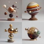 **a planetary model as Objet d'art --v 7.0 --raw** - <@1071135204846096475> (relaxed)